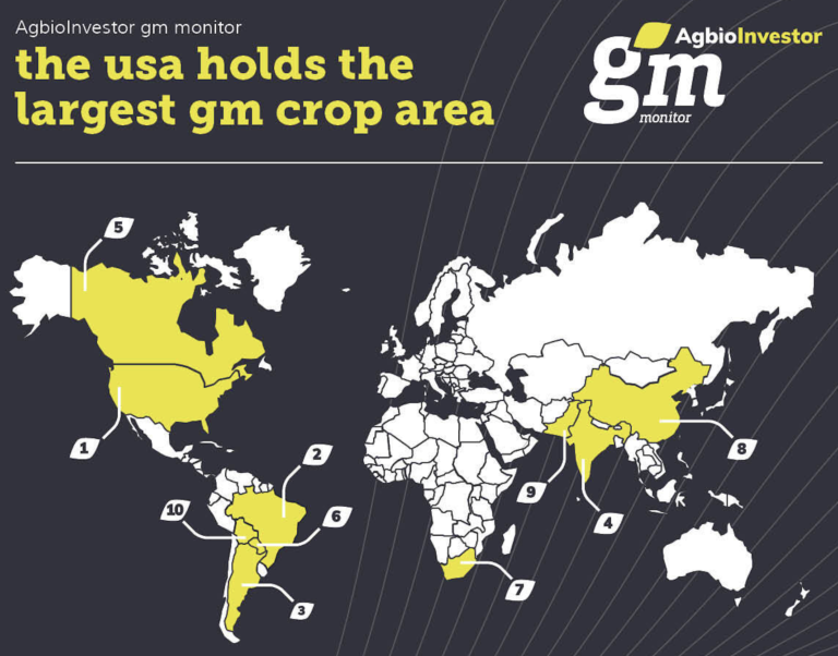 Suprafața globală a culturilor modificate genetic a crescut cu 3,3% în 2022